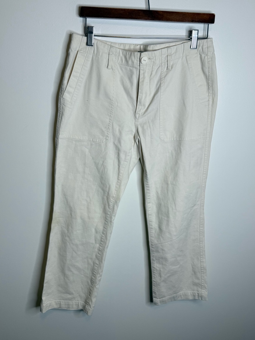 Vince Women's Cropped Cream Ankle Pants size 6